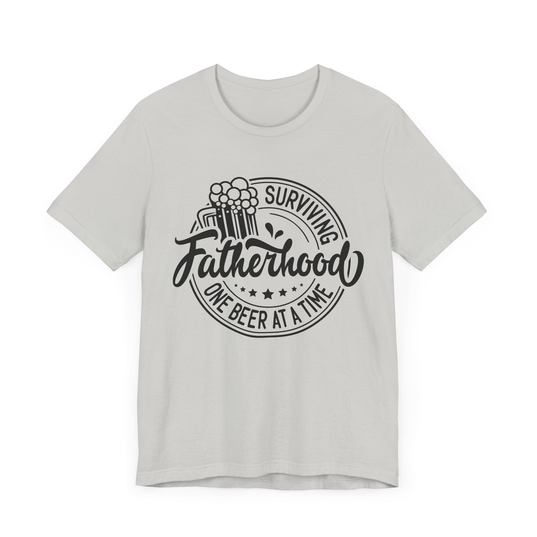 Beer Lover Unisex Tee - Surviving Fatherhood One Beer at a Time Tee