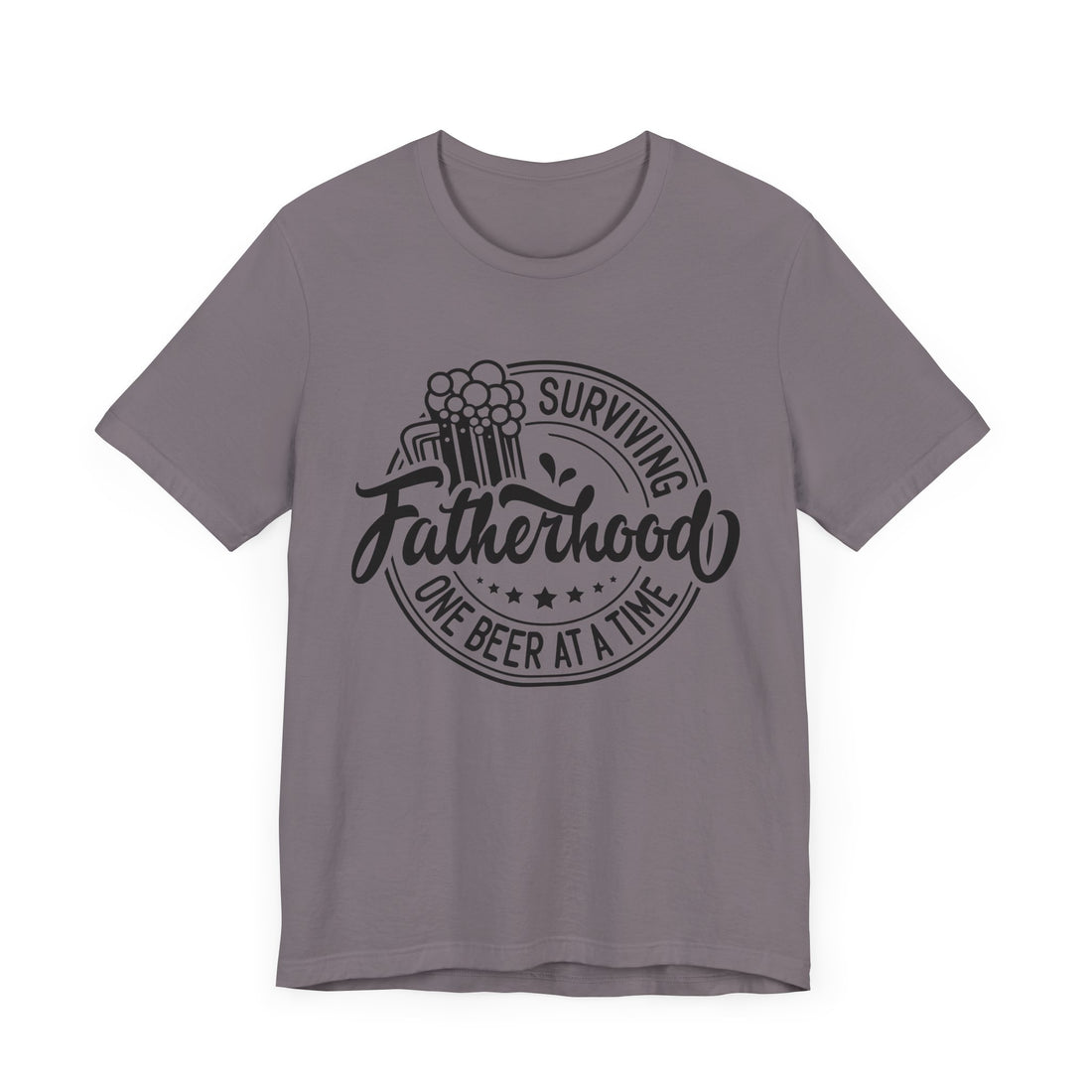 Beer Lover Unisex Tee - Surviving Fatherhood One Beer at a Time Tee