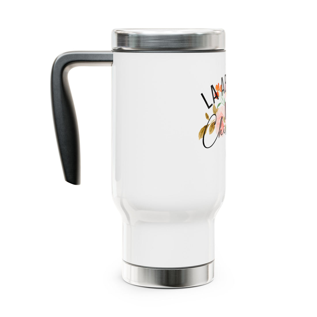 La Abuelita Mas Chingona Stainless Steel Travel Mug with Handle, 14oz