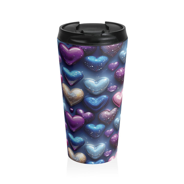 Hearts Stainless Steel Travel Mug