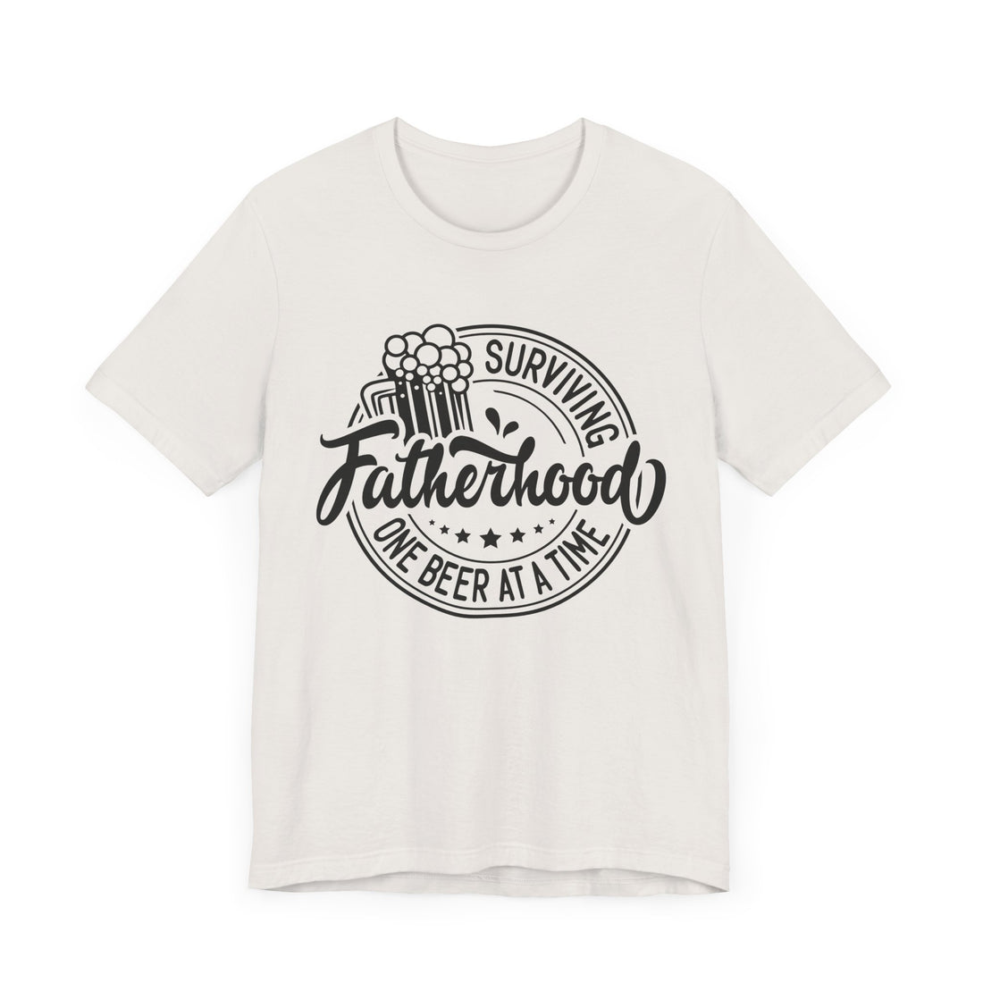 Beer Lover Unisex Tee - Surviving Fatherhood One Beer at a Time Tee