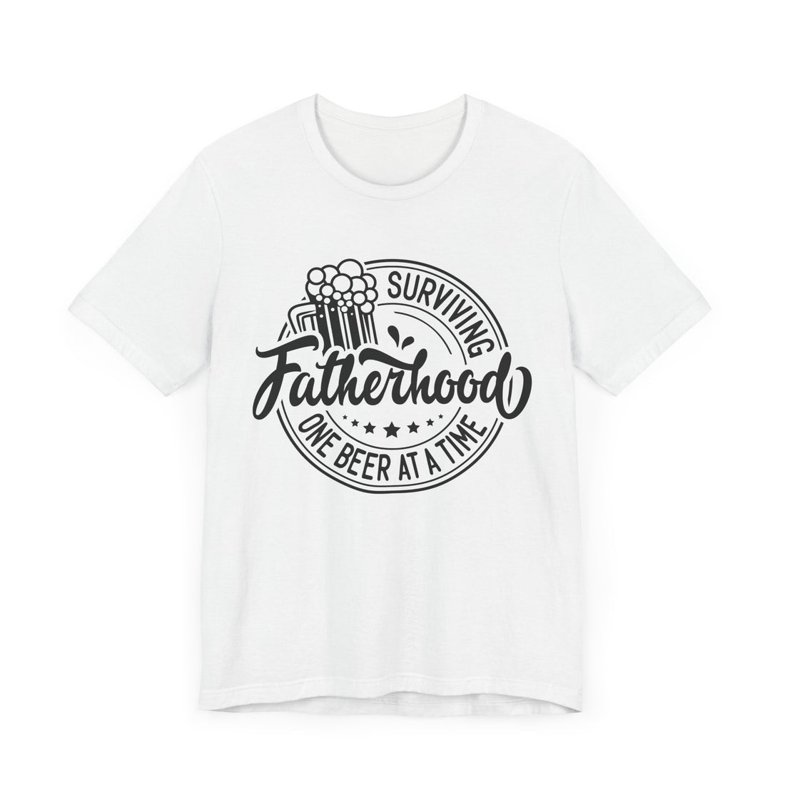 Beer Lover Unisex Tee - Surviving Fatherhood One Beer at a Time Tee