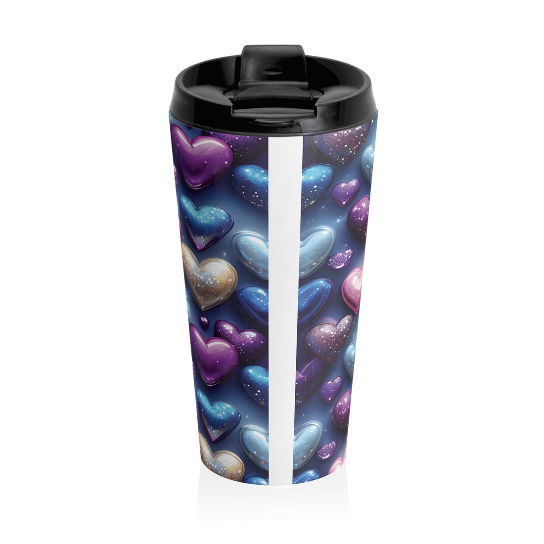 Hearts Stainless Steel Travel Mug