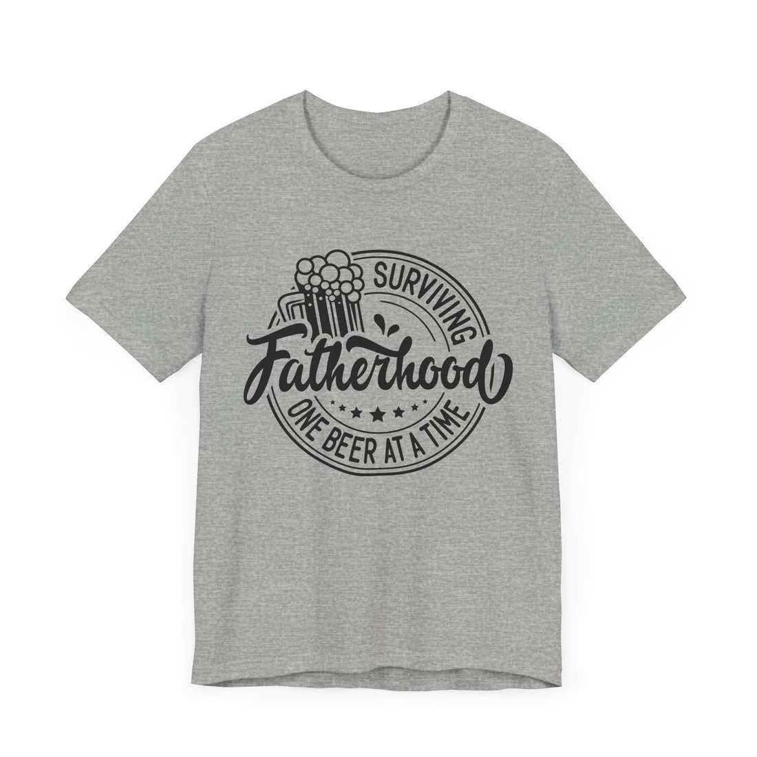 Beer Lover Unisex Tee - Surviving Fatherhood One Beer at a Time Tee