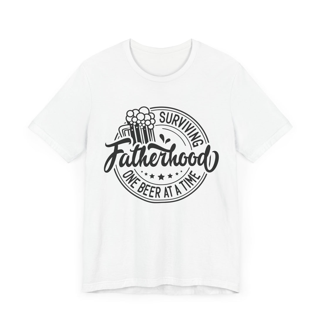 Beer Lover Unisex Tee - Surviving Fatherhood One Beer at a Time Tee